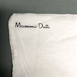 BRAND NEW WHITE MASSIMO DUTTI 100% COTTON DRAWSTRING DUST BAG